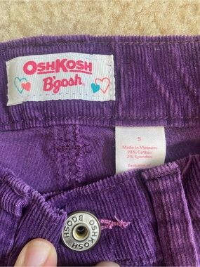 Vintage OshKosh B'gosh Girls' Purple Corduroy Bottoms - Size 5